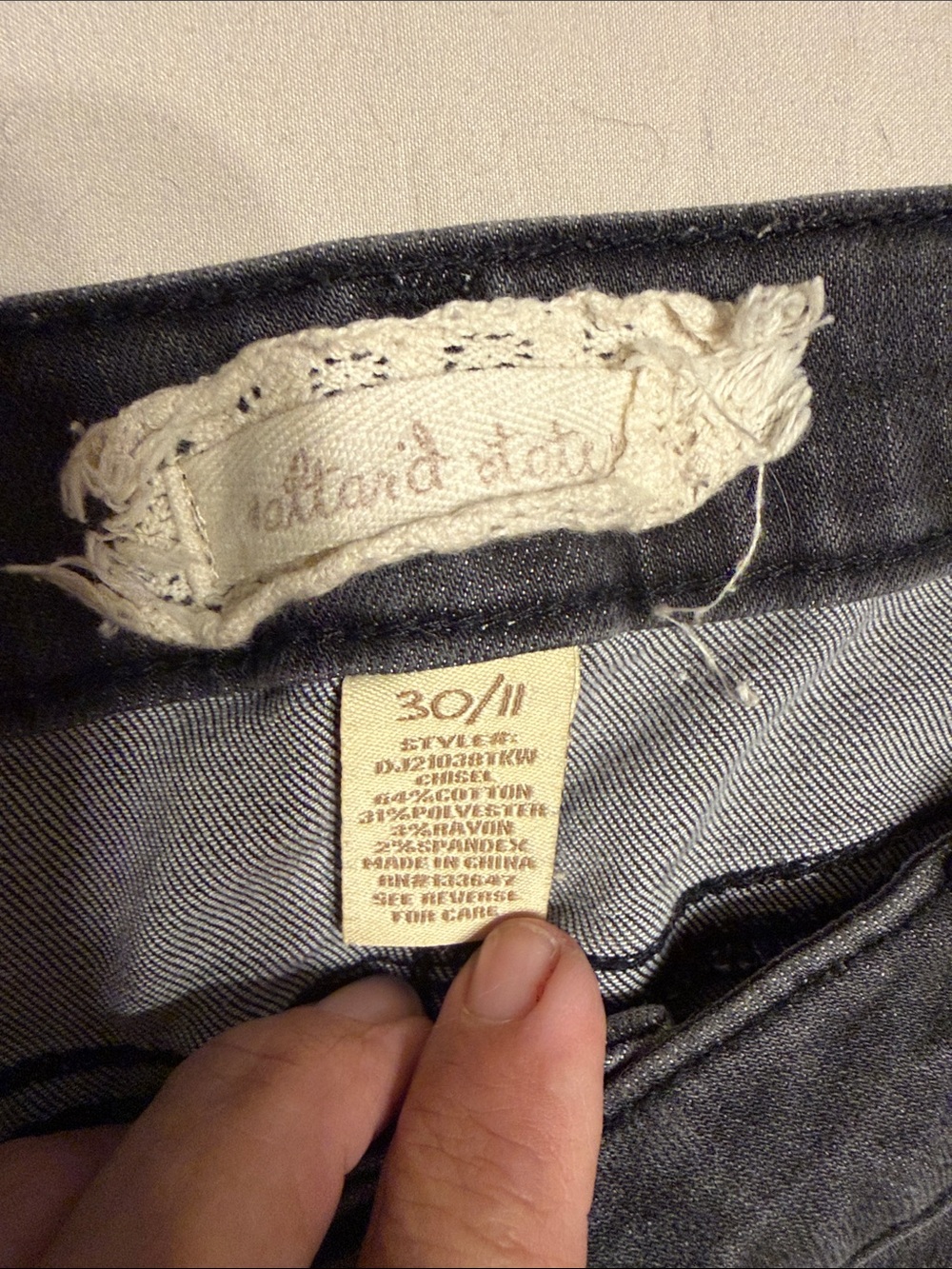 Altar'd State Dark Gray Women's Jeans